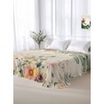 Sheets King Pattern Spring King Size Flat Sheet Only,Spring Flower Eucalyptus Leaf Soft Breathable ...