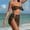Coffee, variant on Women Sexy 2 Piece Swimsuit Strapless Bathing Suits Micro U Wired Cinched Bikini Sets with Mesh Swim Short Dress