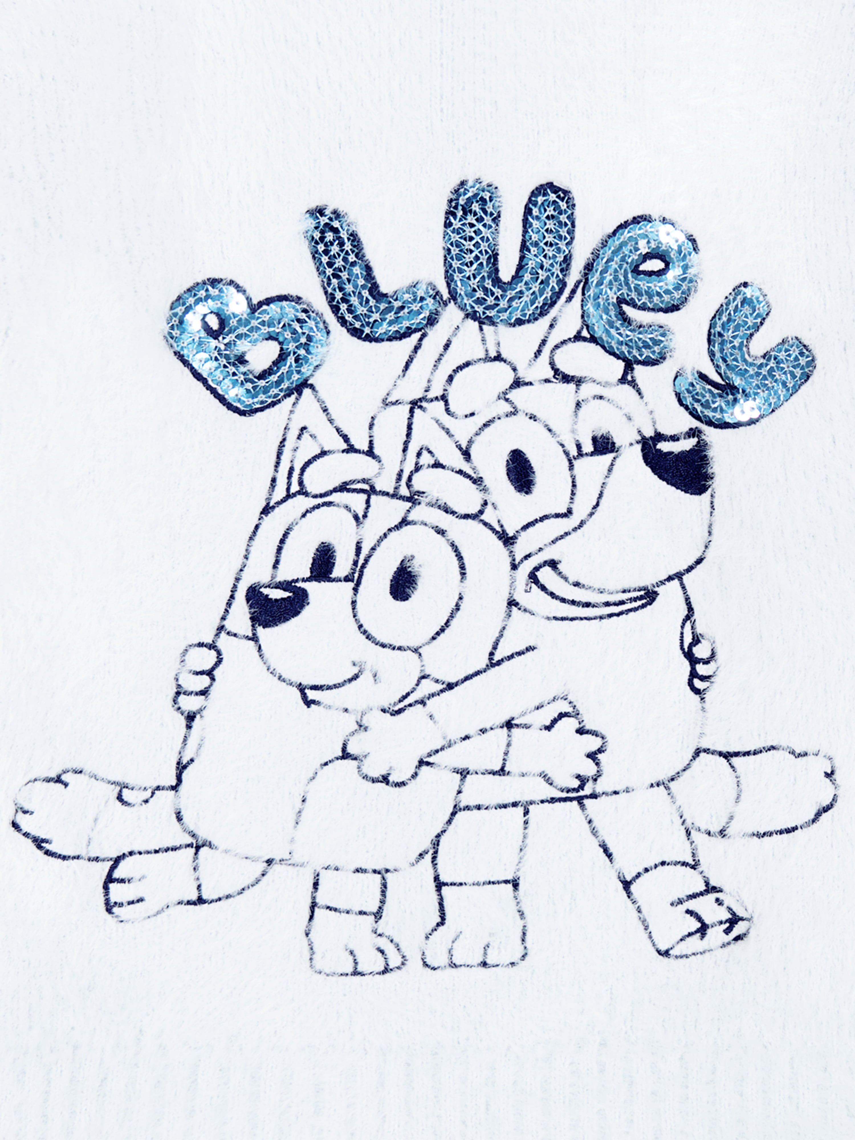 Bluey Toddler Girls Lurex Mohair Sweater, Sizes 12 Months - 5T