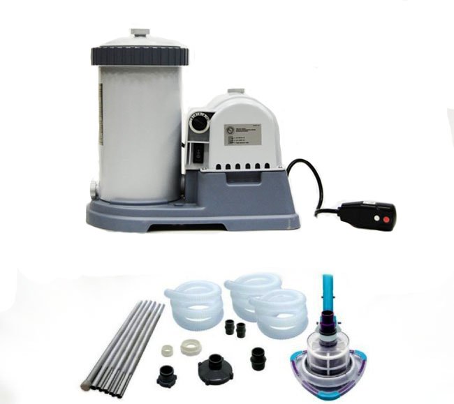 INTEX 2500 GPH Krystal Clear Swimming Pool Filter Pump w/ GCFI & VTrap