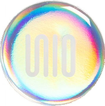 UNIO NFC Tag, Digital Information Sharing and Phone Accessory, Holographic (2 Pack)