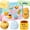 6pcs Crunchy Squishy Box-b, variant on 6 Pack Crunchy Squishy Toys, ASMR Food Shape Stress Relief Balls Set, Butter Cheese Peanut Pudding Novelty Fidgets, Adult Office Desk Gift