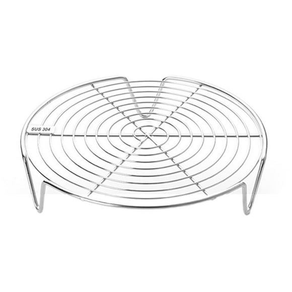 koolsoo Round Cooking Rack Steaming Tray Cooking Stand Multifunctional Grilling Rack Pot 18cm