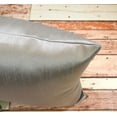 thumbnail image 4 of Aiking Home 18x18 Inches Faux Silk Square Throw Pillow Cover, Zipper Closure, Silver (Set of 2), 4 of 5