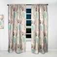 thumbnail image 2 of DESIGN ART Designart 'Vintage Flower Pattern' Bohemian & Eclectic Curtain Single Panel 52 in. wide x 84 in. high - 1 Panel 84 Inches, 2 of 5