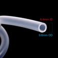 thumbnail image 6 of Silicone Tubing Peristaltic Pump Flexible Hose Tube Food Grade Silicone Rubber Tube for Home Brewing Aquaponics Aquarium Air Pump Transfer, 6.4mm x 9.6mm OD 1 Meter, 6 of 7