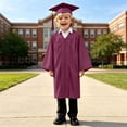 thumbnail image 4 of Kids Graduation Gown and Cap Set, Unisex Preschool Kindergarten Doctoral Robe with Pockets and 2026 Tassel for Girls Boys Zipper Ceremony Graduation Outfits 2-12Y Valentines Party Birthday Gifts, 4 of 7