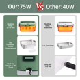 thumbnail image 3 of [2024 Upgraded] 75W Heated Lunch Box Men, 1.8L Large Capacity Electric Lunch Box for Adults/Work/Car/Office, 3 in 1 12V/24V/110V Food Warmer Lunch Bo, 3 of 7