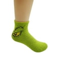 thumbnail image 4 of Grinch x Justice Girl's Cozy Socks, 2-Pack, Sizes S/M & M/L, 4 of 5