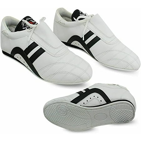 

Spall Pro Unisex Taekwondo Sneakers - Karate MMA Martial Arts Tai chi Indoor Shoes (White)