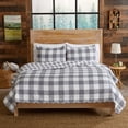 thumbnail image 5 of Great Bay Home Buffalo Check Lodge Reversible Reversible Quilt Set With Shams  (Full / Queen, Felix - Grey), 5 of 7