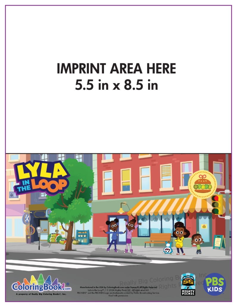 Lyla in the Loop Imprint Coloring Book (25 Copies) (8.5x11)
