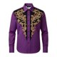 thumbnail image 4 of Camisetas de Navidad de Manga Larga de los Hombres de Moda Casual de Manga Larga Turndown Collar Blusa para Primavera Invierno Al Aire Libre Diario, 4 of 4