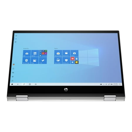 HP Pavilion x360 14m-dw0013dx 14" Touchscreen Laptop, Intel Core i3, 8GB RAM, 128GB SSD, Windows 10 Home, Natural Silver, 9GE49UA#ABA