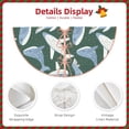 thumbnail image 4 of Daiia Beautiful Whales Drawing Merry Christmas Tree Skirt , Xmas Large Lace-up Tree Skirt, Santa Snowflakes Rustic Home Decorations New Year Party Farmhouse Decor-48", 4 of 7