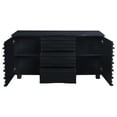 thumbnail image 3 of Stanton 3-drawer Sideboard Buffet Storage Cabinet Black, 3 of 4