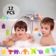 thumbnail image 5 of Juguetes de succión Montessori 12 piezas Juguete de baño para niños Juguete sensorial para 3 4 5 6 7 años de edad Liberación de estrés Juguetes con ventosa de silicona Juguetes de construcción con alm, 5 of 11