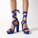 thumbnail image 5 of Sandalia DREAM PAIRS SDHS2205W Azul Real Plataforma Alta 13 cm, 5 of 8
