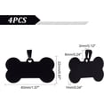 thumbnail image 5 of 4Pcs 304 Stainless Steel Pendants Bone Electrophoresis Black 22x40x1mm Hole: 3x6mm, 5 of 7