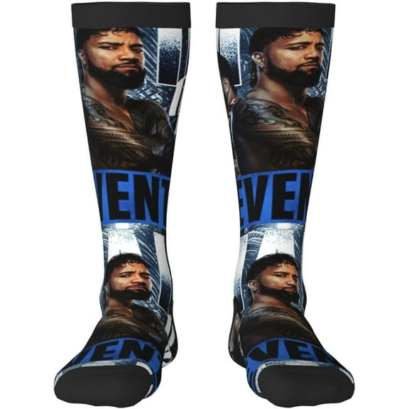 Jey Uso Stocking Women's Crew Sock High Sock Soft Men's Athletic Socks Outdoor Socks