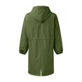 thumbnail image 6 of Zylarhe Women's Anoraks Loose Comfortable Hooded Coat Outwear Elegant Windbreaker Stylish Winter Women's Coat, 6 of 6