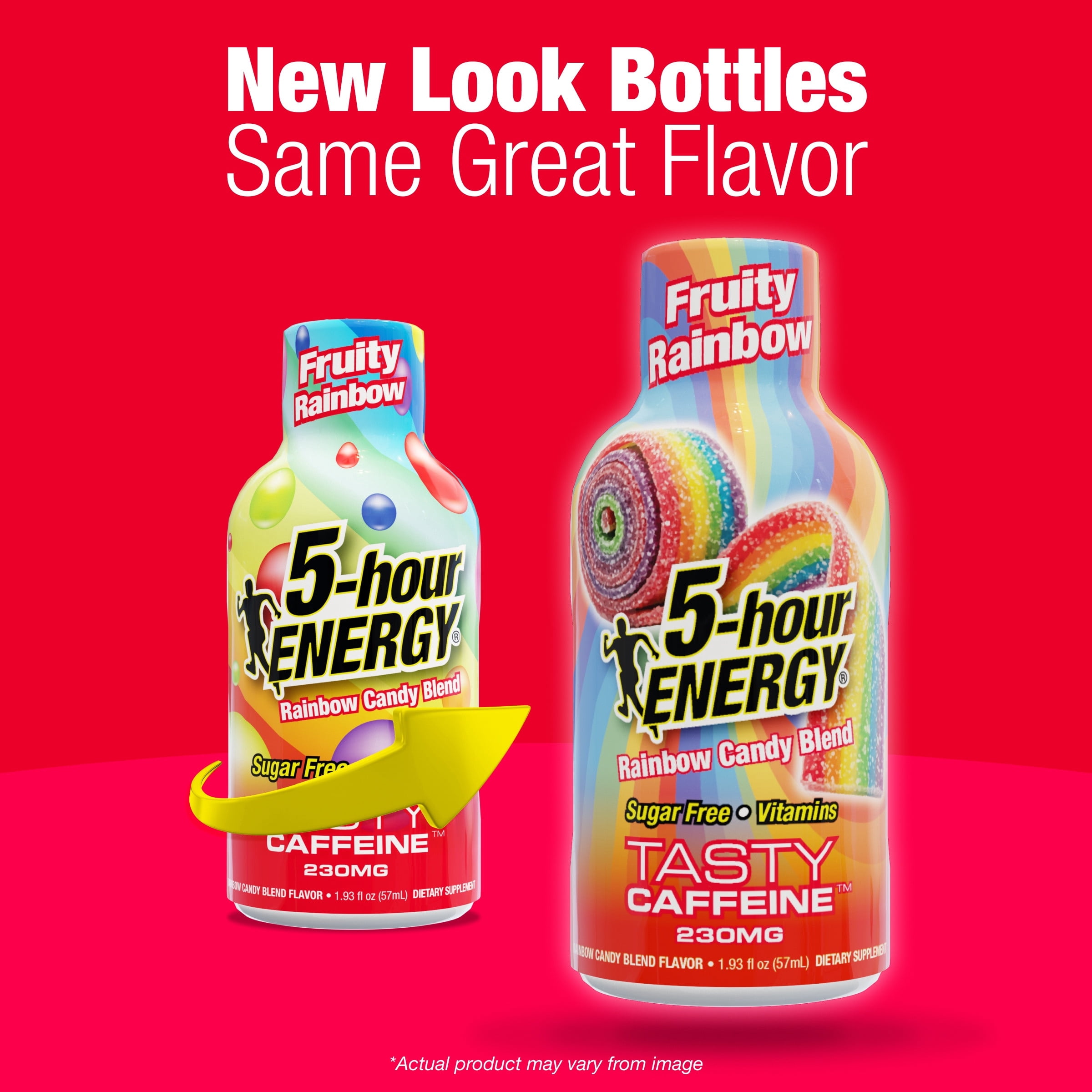 5-hour ENERGY Extra Strength Shots, Fruity Rainbow Flavor, 1.93 fl oz, Pack of 4