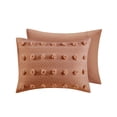 thumbnail image 4 of Intelligent Design 3 Pieces Lucy Adult Clip Jacquard King Comforter Sets in Rust, 4 of 9