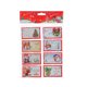 thumbnail image 1 of Billuyoard 8 piezas patrón aleatorio Navidad temática tarjetas de felicitación surtido portátil tarjeta de deseos Kit surtido decoración Kits de decoración para fiestas, 1 of 6