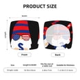 thumbnail image 5 of Bingfone 4th of July Gnomes Restaurant Chair Seat Covers,Removable Washable Chair Covers Protects, 5 of 8