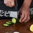 2024 New Kitchen Gadget Handheld Stainless Steel Wave Potato Cutter