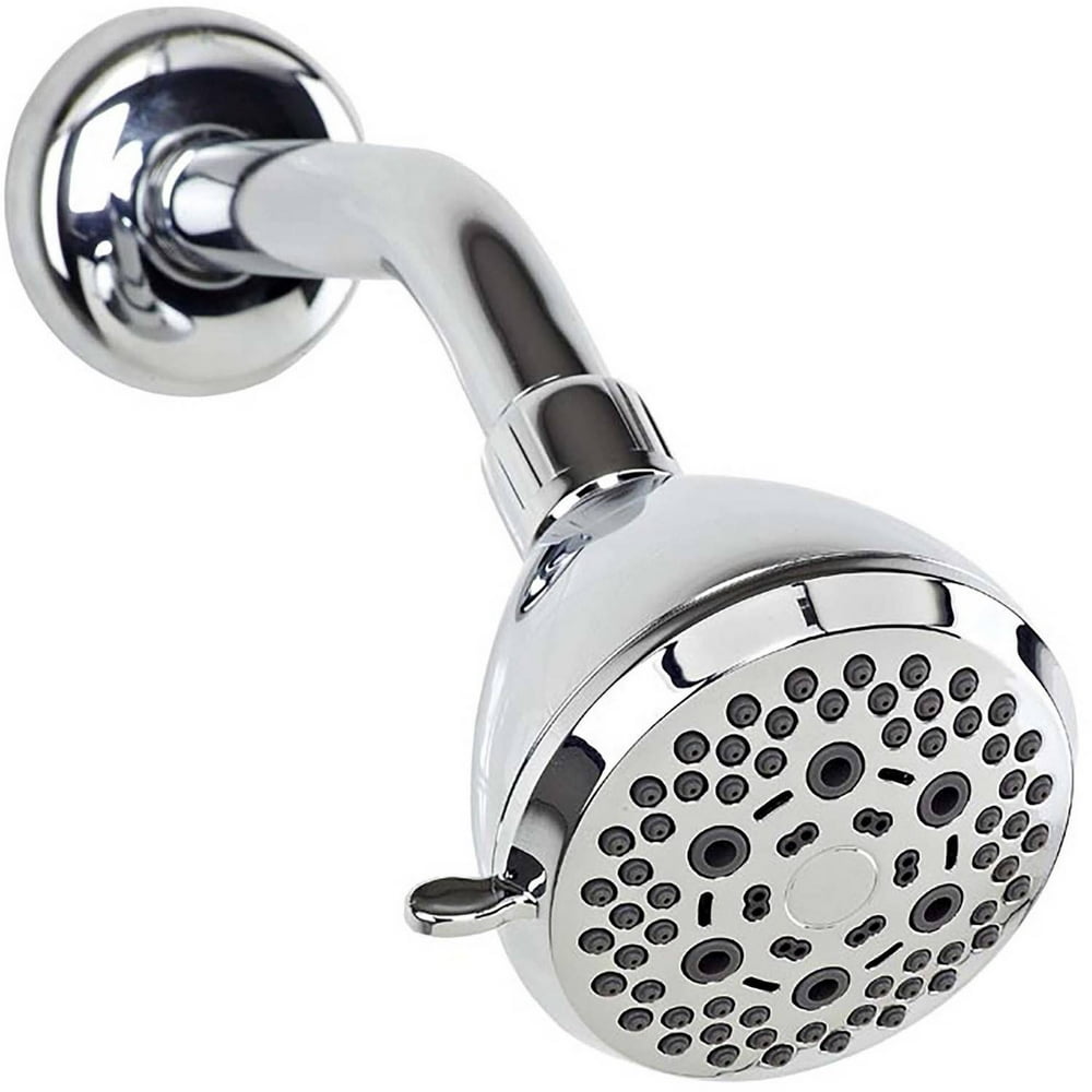 Bath Bliss 6Function Fixed Shower Head, Chrome