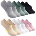 thumbnail image 2 of OWNTIDE Women's No Show Athletic Ankle Socks, Cushioned, Low Cut, 5 Pairs for Running & Sports, 2 of 8