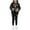 Y2 Black, variant on Outfits for Girls Set City Letter Printed Crew Neck Long Sleeve Hoodie Leggings White Kids Fall Clothing size 5-6 Years