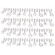 thumbnail image 2 of Cadena de garra de cristal de 4 Uds., cadena de diamante de simulación de flecos recortados para manualidades de costura, decoración DIY, cadena de garra de cristal de doble bucle, 2 of 8