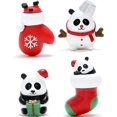thumbnail image 1 of 4pcs 3D Fridge Magnets Christmas Magnets for Refrigerator Cute Animal Powerful Magnet for House Office Personal Use, 1 of 5