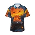 thumbnail image 1 of Fotbe Glowing Mushroom In Forest Camisa Hawaiana para Hombre Unisex – Camisa Casual de Verano con Botones de Manga Corta de Algodón y Lino,Medium, 1 of 7