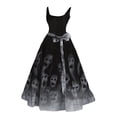 thumbnail image 1 of Robe Formelle pour Femmes Halloween pour Femmes Robe Évasée à Imprimé Robe Tunique Sans Manches Robes d'Invitée de Mariage, 1 of 3