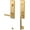 Lifetime Satin Brass, variant on Baldwin 85387190LENT Evolved Soho Escutcheon Handleset - Satin Black