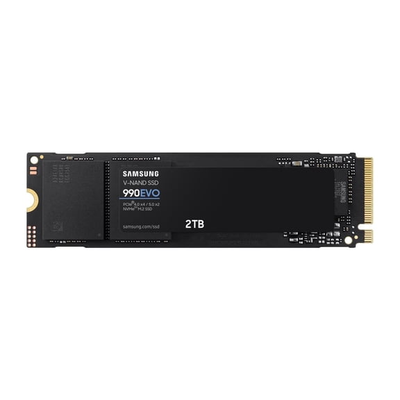 SAMSUNG 990 EVO SSD 2TB, PCIe Gen 4x4 |  Gen 5x2 M.2 2280, Speeds Up-to 5,000MB/s,  Upgrade Storage for PC/Laptops, HMB  Technology and Intelligent Turbowrite (MZ-V9E2T0B/AM)