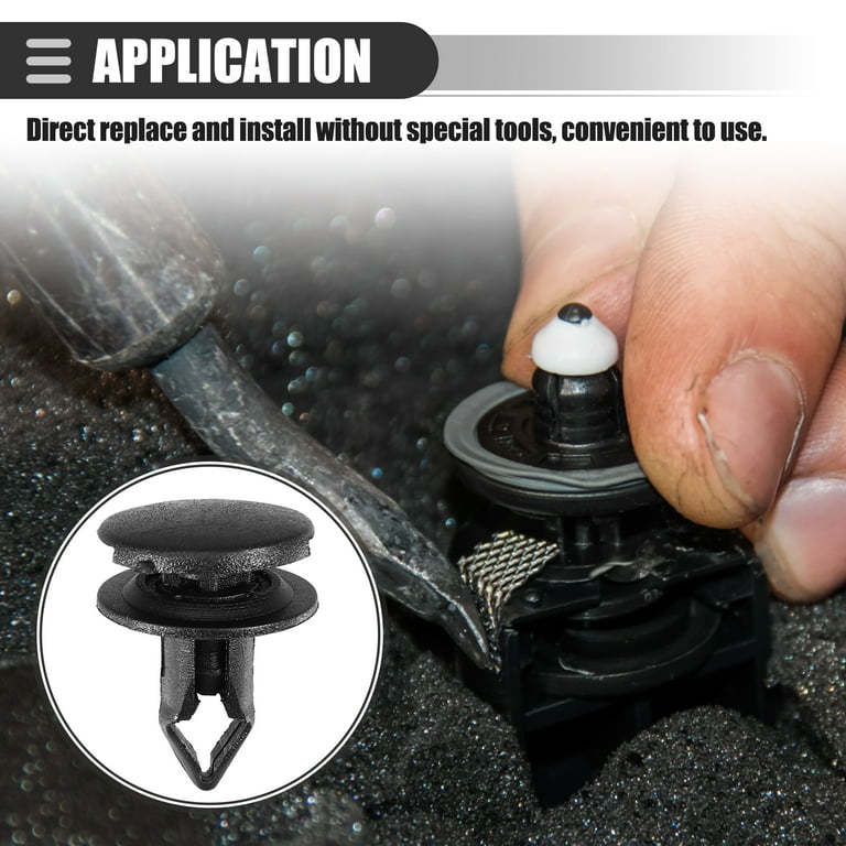 8mm Auto Body Clip Fender Bumper Shield Retainer Push In Fastener For