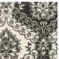 thumbnail image 2 of SAFAVIEH Blossom Maxwell Damask Floral Wool Area Rug, Charcoal/Ivory, 6' x 6' Square, 2 of 3