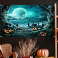 thumbnail image 4 of Fondo de halloween espeluznante sangre que fluye horrible pared huella fondo hallows eve decoración de banner favorece regalos fotom Linterna de calabaza mayimx Cartel de Halloween, 4 of 8