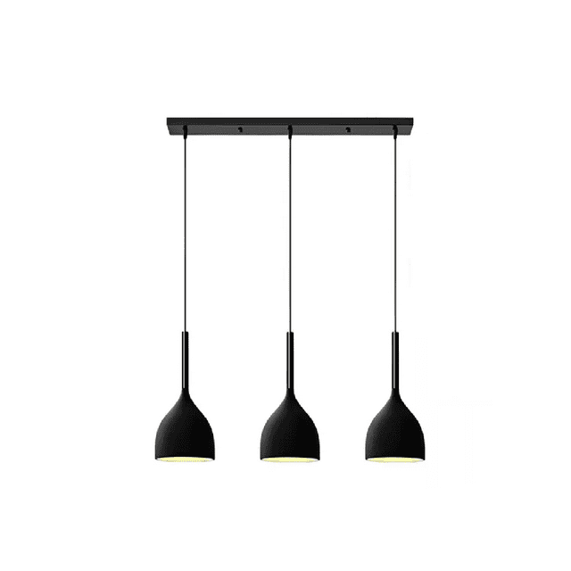 Lámpara Colgante Moderna BELUG Candelabro 3 Cabezas Alt. Ajustable negro