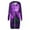 Purple, variant on WXLWZYWL Womens Plus Size Halloween Hoodies Long Sleeve Retro Halloween Graphic Print Cardigans Coat Full Zip Up Casual Loose Long Hooded Sweatshirts Coats