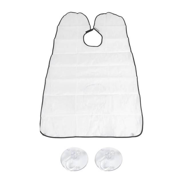 1 Delantal de Afeitar, Recogedor Pelo Barba para Hombres, Afeitado y Recorte, Capa Barba, PañO Aseo Impermeable con Ventosa B