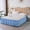 Blue, variant on Twin Size Wrap Around Bed Skirt for 16" Drop Beds, Adjustable Elastic Dust Ruffles Bed Skirt, Easy Fit Wrinkle & Fade Resistant Bed Frame Cover, Machine Washable