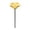 Yellow, variant on Bee Watering Station Handmade Metal Flower Garden Stake Bird Bath,Mini Bird Baths For Outsides,Flower Birds Bath,Bee Water Feeder With Flowers for Outdoor Yard Art Decoration Garden Decor Gift