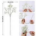 thumbnail image 4 of 12 Pcs Baby Breath/Gypsophila Artificial Fake Silk Plants Wedding Party Decoration Real Touch Flowers DIY Home Garden (Purple), 4 of 7