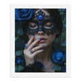 thumbnail image 5 of Paint By Numbers Kit for Adults Beginner - DIY Blue Mask Roses Elegance Mystery Canvas Painting Kits for Adults, Frameless Paint By Number for Adults for Home Wall Decor 16x20 Inch, 5 of 7
