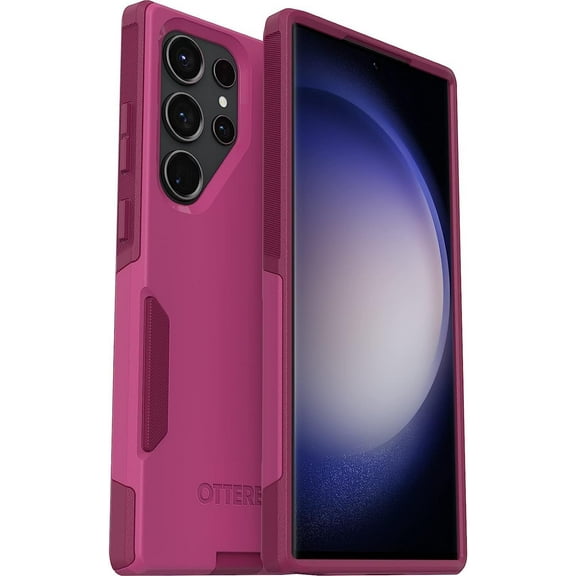 OtterBox Galaxy S23 Ultra Slim & Tough Commuter Series Case Samsung, Into The Fuchsia Pink
